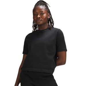 Lululemon Boxy Knit T-Shirt in Black